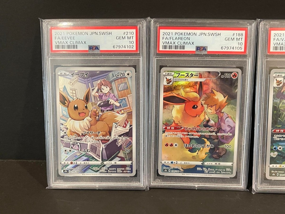 PSA10 Vaporeon ex & Eevee ex セット PSA 10 Vaporeon ex SAR 205/187 Terastal Festival sv8a 2024