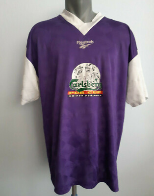 Reebok Shirt PUB Club Carlsberg Purple Fan Jersey Size XL Football