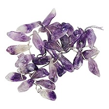 Natural Chips Amethyst Stone Beads Irregular For Jewelry Making 13in