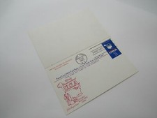 USPS Scott UY19 7c USA Map First Day of Issue G (Good) Postal Reply Card