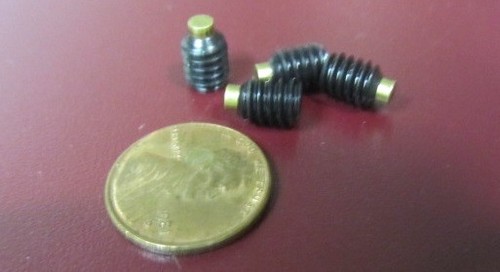 Juego de tornillos de acero de aleación Kmac, punta de latón, longitud de rosca de 1/4-20 x 5/16", 25 piezas - Imagen 11 de 15