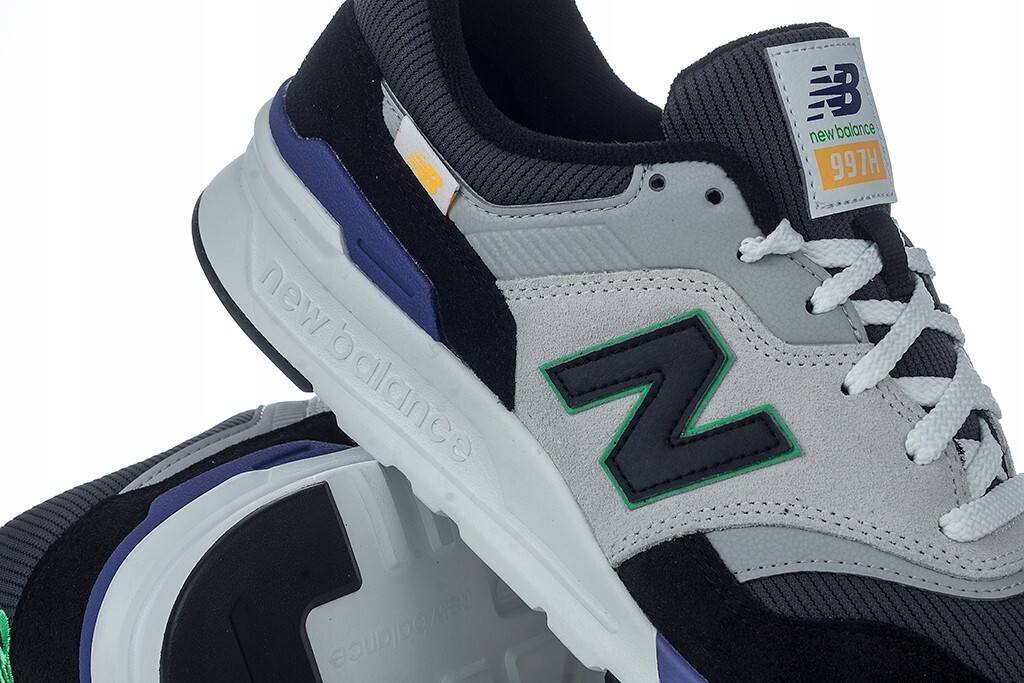 New Balance CM997HSO Grey Black/Purple Suede Lace Up Men's