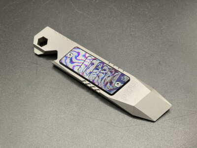 Pena X Series Pocket Pry M390 Steel EDC Pry w/ Zircuti Inlay