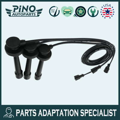 3pcs New Spark Plug Wire Set for Mitsubishi Montero XLS Limit 2003-2006 V6 3.8L