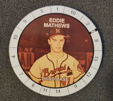 RARE Disc Eddie Mathews 2003 Cadaco HOF Game Disc Milwaukee Braves Free S&H