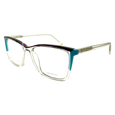 BETSEY JOHNSON - DREAMY BLUE 53/16/140 - BLUE / CLEAR - NEW Authentic EYEGLASSES