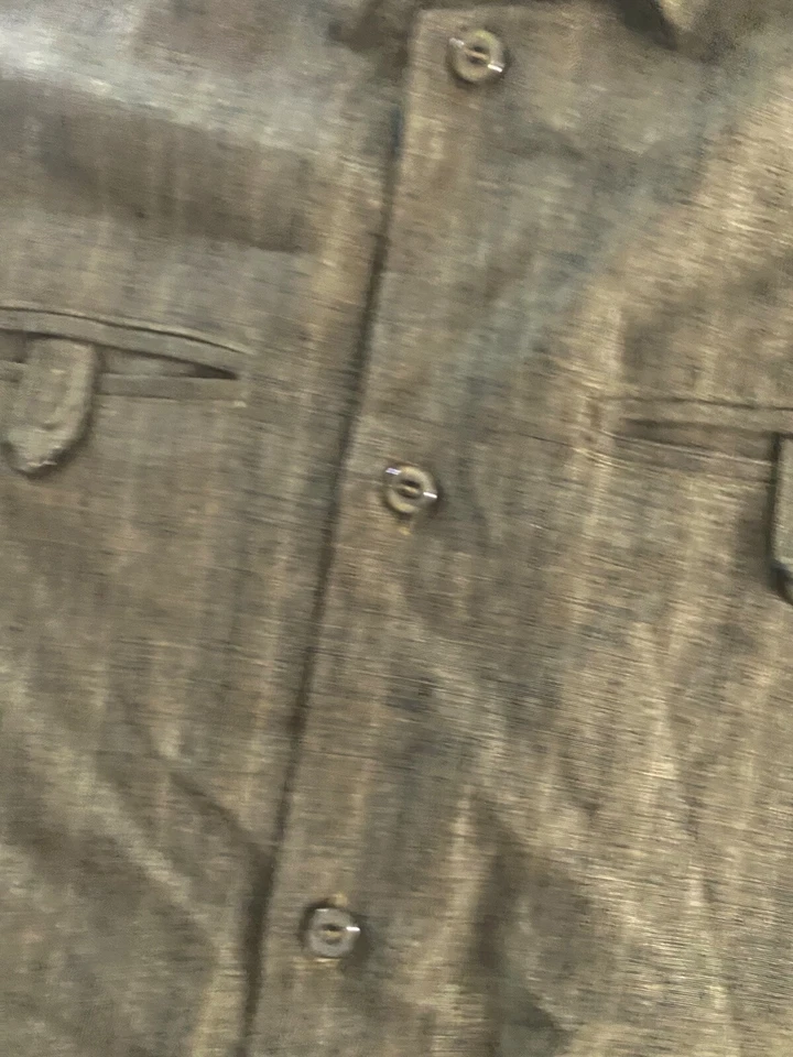 Camisa Pronti Verdosa Poli Única Bolsillo Grande L 17 x 35/36 Longitud es 34.5 Foto 4 de 4