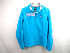 The North Face Women's Size S/P 1/4 Zip Glacier Blue Fleece Pullover Long Sleeve