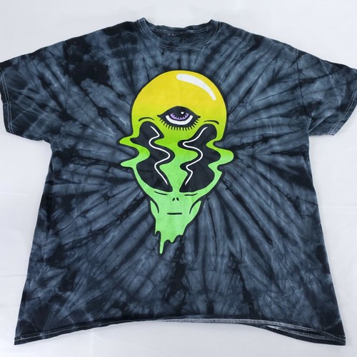 Alien UFO Mens XL T-Shirt Graphic Tee 