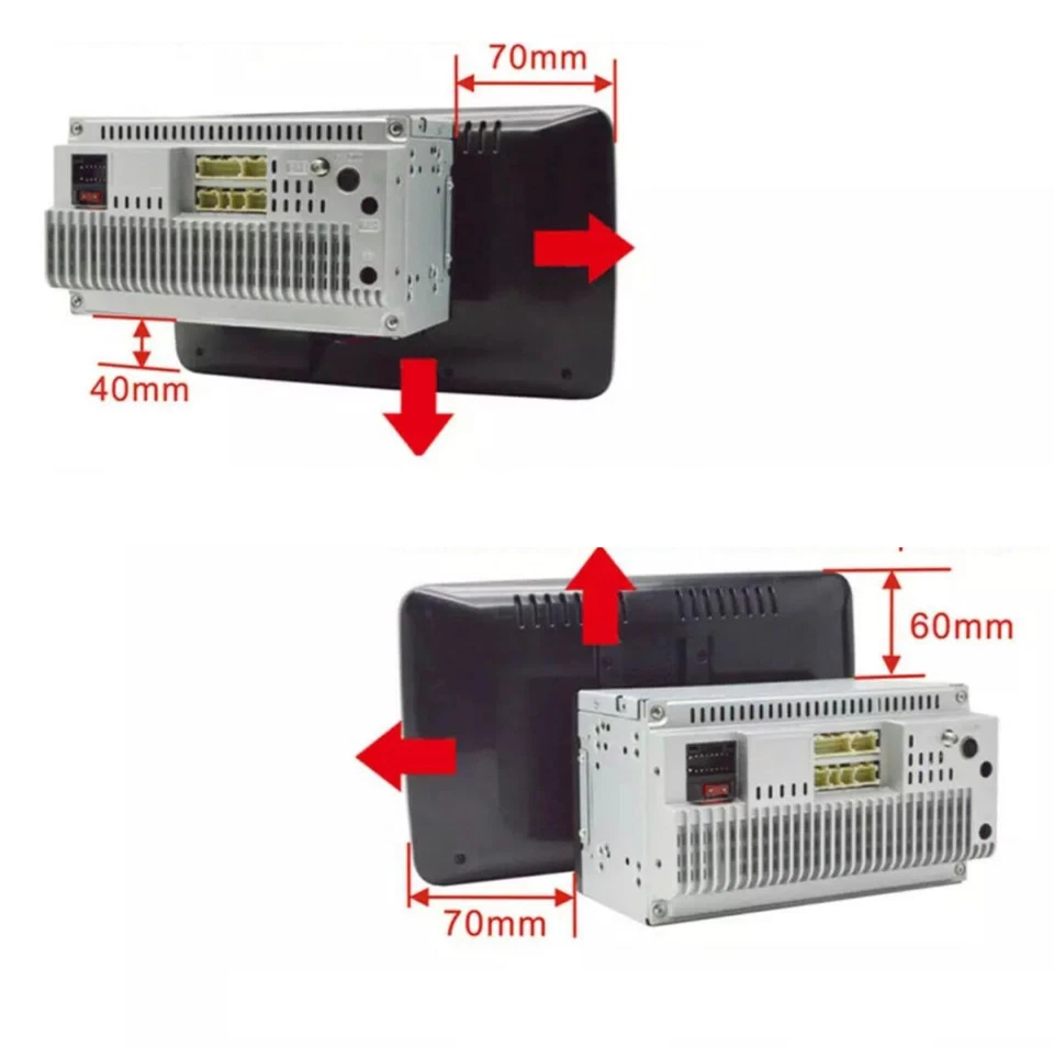 AUTORADIO ANDROID 10 POLLICI STEREO AUTO 2 DIN 2GB RAM 32GB ROM WIFI ESTRAIBILE - Immagine 4 di 4