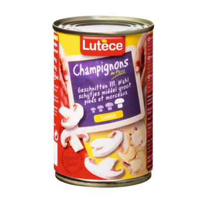 Lutèce Champignons 3.Wahl geschnitten ATG 230g gute Qualität 425 ml