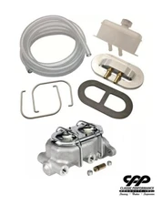 MASTER CYLINDER REMOTE FILL RESERVOIR CAP KIT ALUMINUM MASTER CHEVY FORD