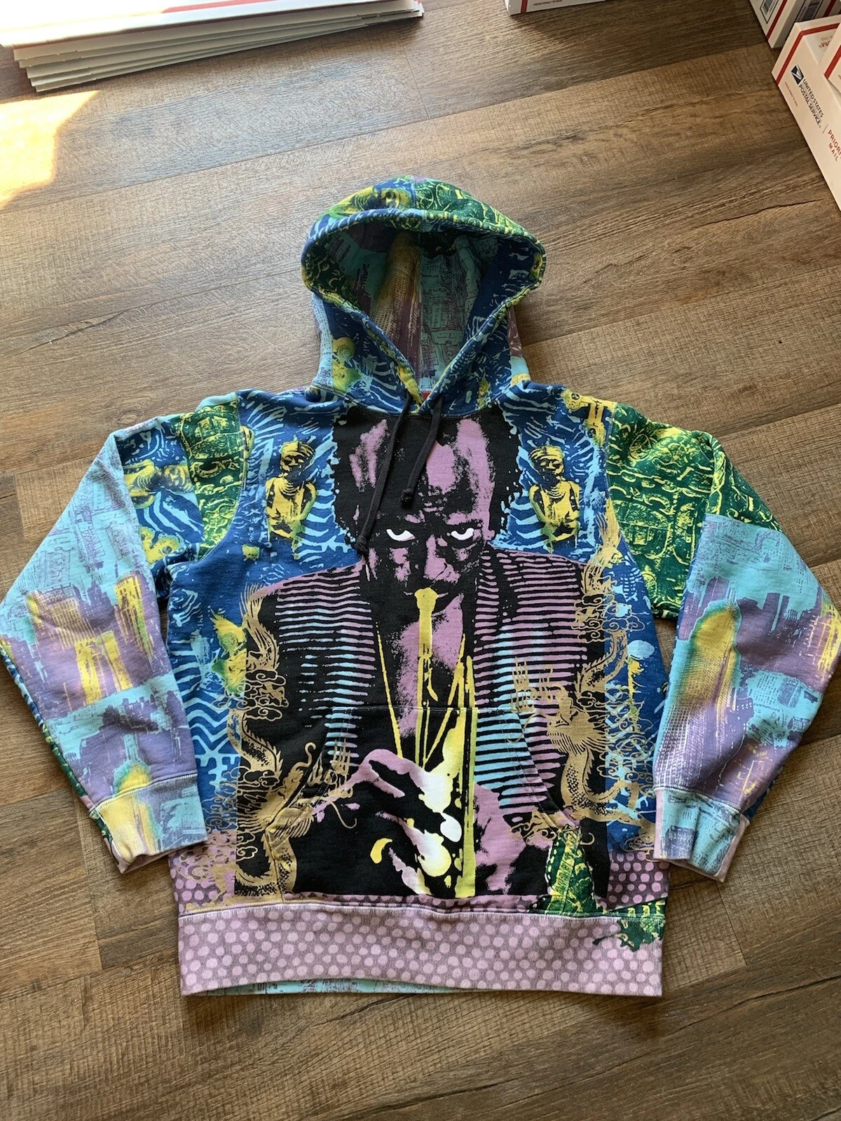Sweat à capuche Supreme X Miles Davis taille S 100 % authentique super rare jazz excellent état !!!!