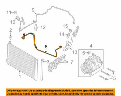 OEM BMW E90 E90N E91 E91N REFRIGERANT DISCHARGE HOSE LINE 