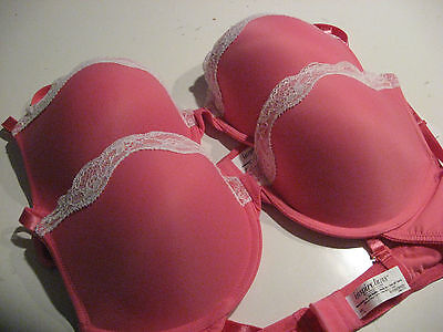 Maidenform Inspirations 6406 padded push up bra Pink Choose size NWT