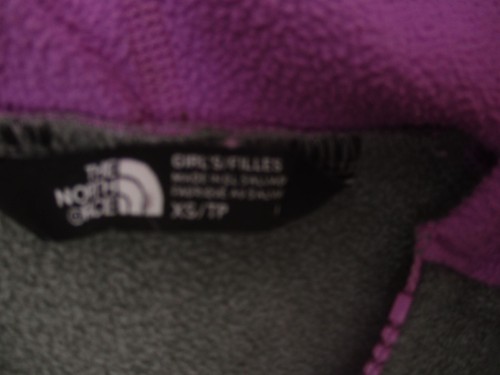 The North Face Size XS Girls Gray Full Zip Pocket Fleece Gym Athletic Jacket 121 - Picture 4 of 7