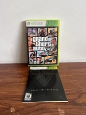 Grand Theft Auto V - Xbox 360 - CIB WITH MANUAL (no Map) FREE SHIP CAD
