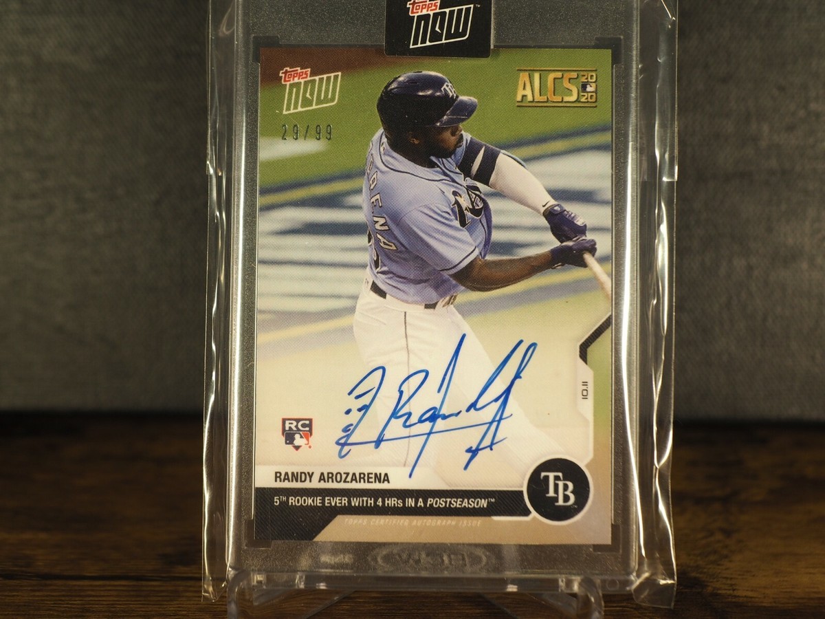 MLB Randy Arozarena 150枚限定直筆サインカード On-Card Auto 29/99 Randy Arozarena - MLB TOPPS NOW Card 399A