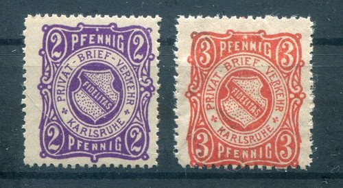 Postal City Karlsruhe B1/2 In Excellent Condition ** MNH MINT NEVER HINGED (80846