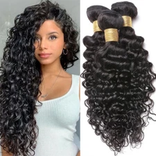 Brazilian Virgin Remy Human Hair Extensions Body Wave 3 Bundles Weave FULL Head
