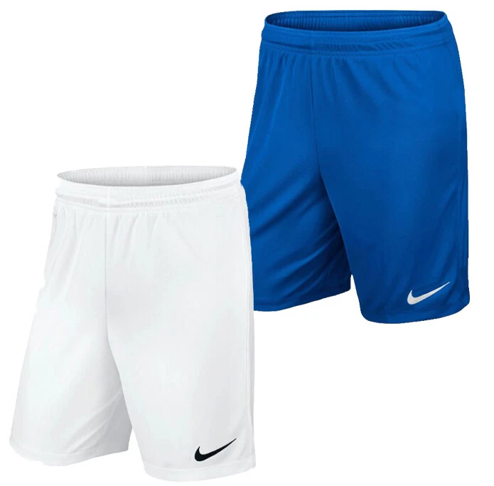 Nike Park Shorts Sporthose Badeshorts Fußball kurze Hose Gr L. XL Blau Weiß neu - Bild 1 von 1