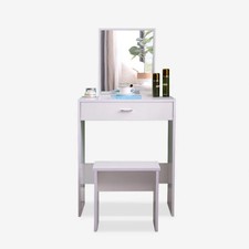 Mobile postazione trucco con specchiera cassetto camera letto Dalila