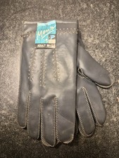 Vintage Paris Gray Mens Adult Size M-L Driving Gloves New With Tag Not Leather
