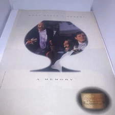Courvoisier Cognac Vintage Print Ad 1992 8”X11” “What Makes A Moment… VGC EB1