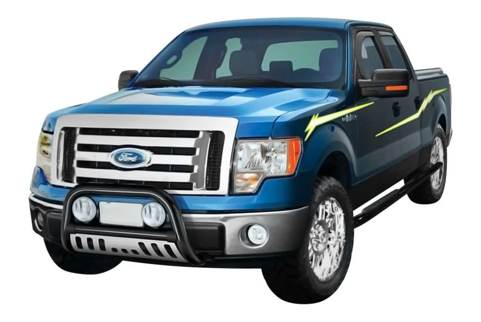 For Ford F-150 09-14 Westin In-Channel Smoke Front & Rear Window Deflectors - Изображение 2 из 4