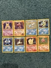 Pokémon WOTC 8 Card Lot Holos Only Base Set, Fossil, Gym Heroes Lp-Damaged