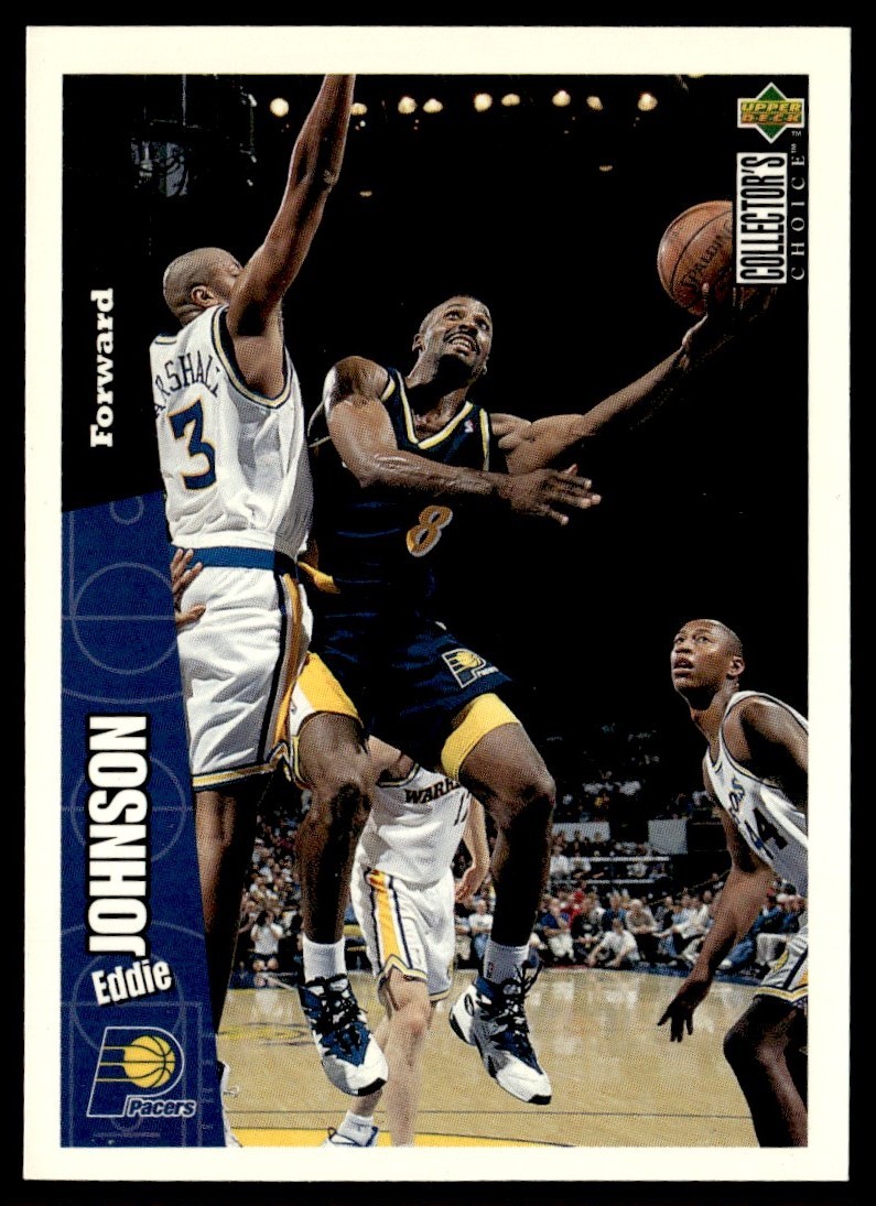 1996-97 Collector's Choice Eddie Johnson Indiana Pacers #65