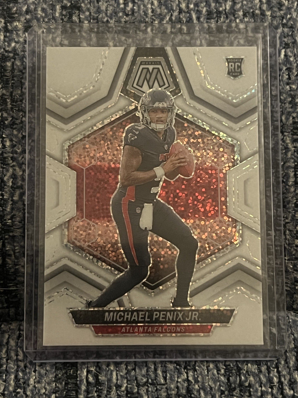 MICHAEL PENIX JR. 2024 Panini Mosaic #308 White Sparkle SSP Rookie Card RC SP