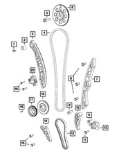 Genuine Mopar Timing Chain Guide 5047364AA