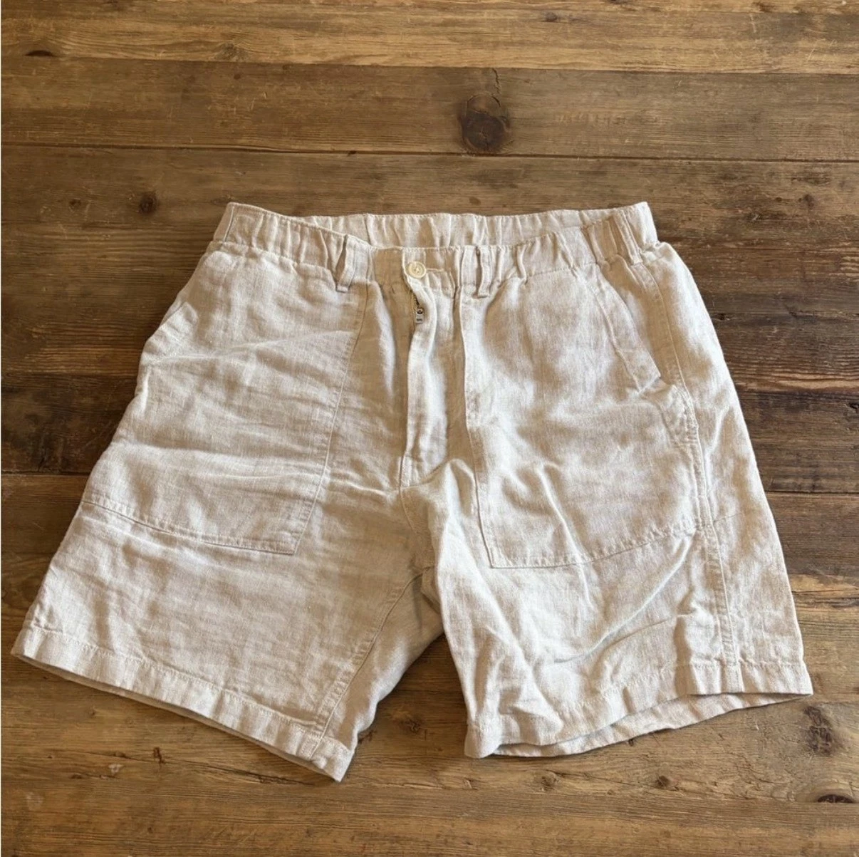Buck Mason Linen Shorts Size Large Light Beige
Opens in a new window or tab