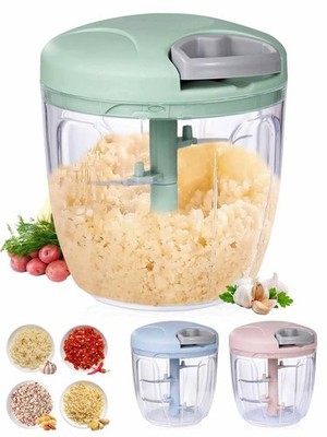900ML Vegetable Chopper Manual Food Processor Hand Pull String Big Garlic Mincer