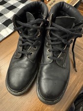 Men s Doc Marten Black Boots- Made In England. US9 UK8
