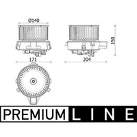 Mahle InnenraumgeblÄSe GeblÄSemotor Passend FüR BMW 5 6 7 8 | AB 284 000P
