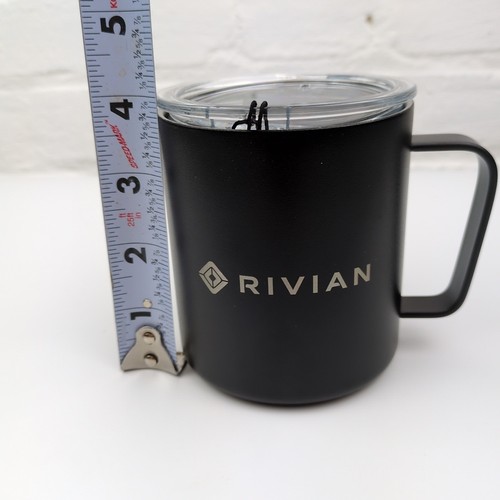 Rivian Branded MiiR Black Stainless Steel Metal Travel Mug 12oz. HG13436 NEW - Picture 6 of 11