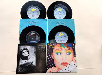 George Michael + Wham! Lot of 4 x 7'' Careless Whisper - Freedom - Last Christmas