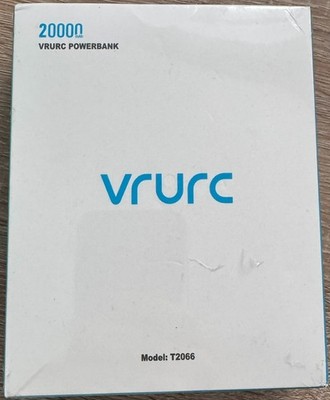 VRURC T2066 Power Bank GRAU 20000mAh Powerbank Huawei Samsung Iphone NEU in OVP