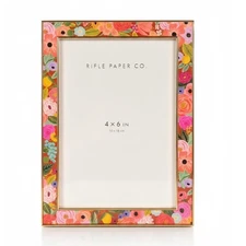 Rifle Paper Co. 4x6 Floral Bloomcore Artsy Feminine Colorful Photo Picture Frame