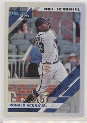 2019 Donruss Career Stat Line Ronald Acuna Jr (First and Last Name on Front) 1aj