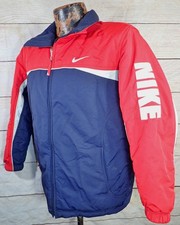 Vintage Nike Reversible Full Zip Jacket Coat Youth Boys Large 14-16 