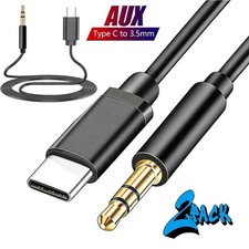 2 PCS USB-C to 3.5mm Aux Cable Audio Cord Car Stereo For iPhone/Samsung/Android