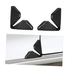 2PCS Car Door Protector Edge Guards, Carbon Fiber Anti-Collision Auto Black