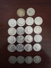 (18)1964 Kennedy and 4 Franklin 90 Per Cent Silver Half Dollars