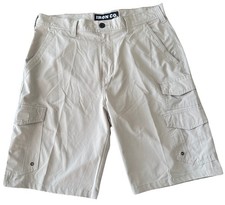 Iron Co Stretch Hybrid Men s 34 Cargo Shorts Quick Dry Lightweight Washed Stone