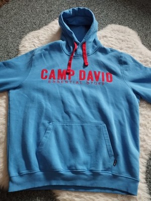 Camp David Herren Pullover Hoodie, Blau, Größe L