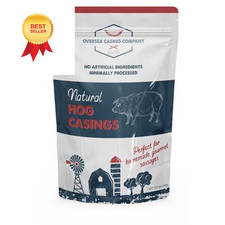 Natural Hog Casings for Sausage 8 Ounce (Pack of 1) 