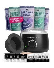 Tress Wellness Waxing Kit for Sensitive Skin – Safe for Face & Skin... Fas